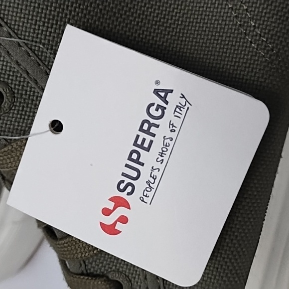 Superga 2708 Green Safari Platform Hi Top Tank Sneaker - Picture 10 of 14